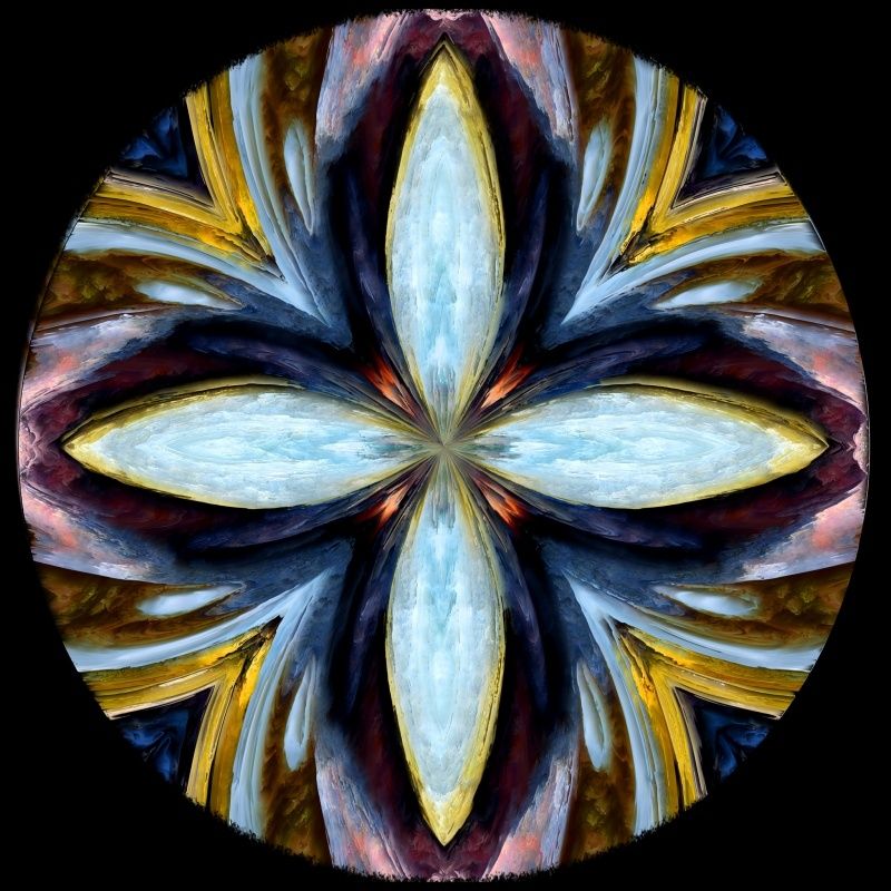 Mandala Flor Cruz estrella 01